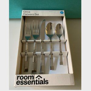 New 20 pc Stainless Steel Flatware Set from Room Essentials by Target